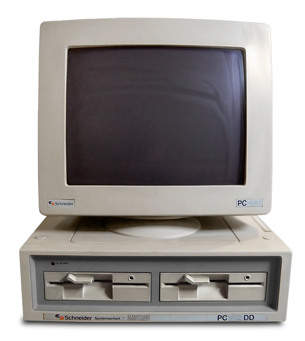 An Amstrad PC1512. This image is reproduced under Creative Commons rights. Amstrad_1512_DD.jpg: KoS derivative work: Ubcule (talk) - Amstrad_1512_DD.jpg 